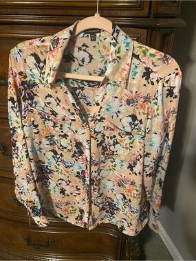 Express floral Portofino blouse